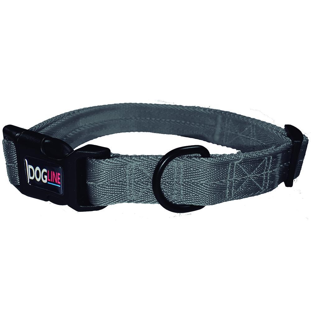 DogLine Collar de Nylon Chico / Gris