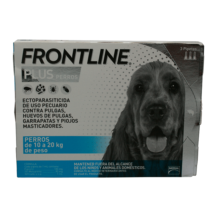 Merial Frontline Plus - 3 Pack Mediano